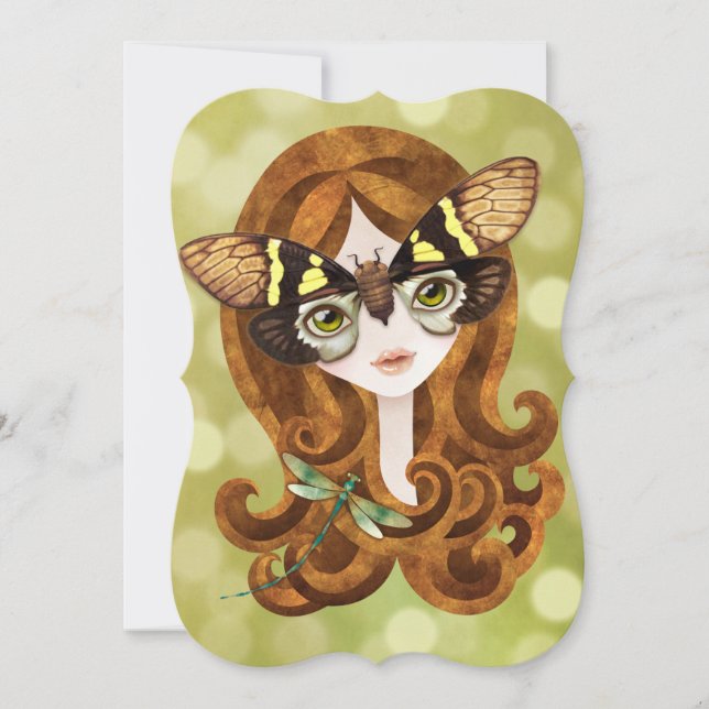 Princesa feericamente Convite da cigarra de Gaeana (Frente)