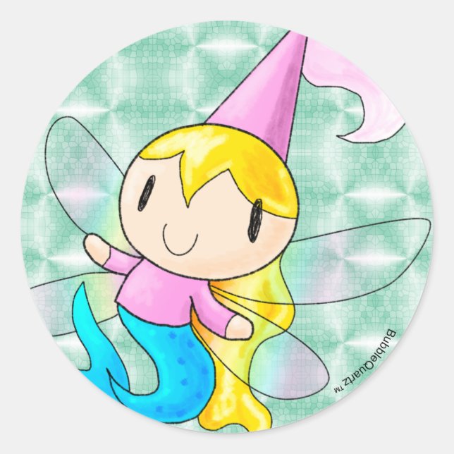 Princesa feericamente Etiqueta Folha da sereia (Frente)