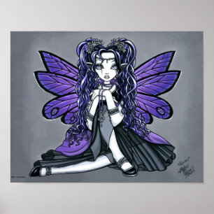 Princesa feericamente Poster da borboleta gótico