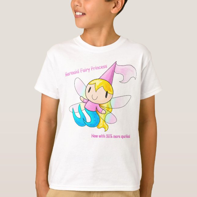 Princesa feericamente t-shirt da sereia (Frente)