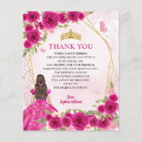 Princesa Floral Rosa De Orçamento Quinceañera Obri