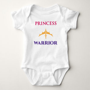 Princesa Guerreira Meninas Bebê Camisa Leve