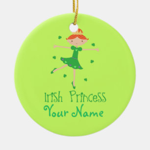 Princesa irlandesa personalizada Ornamento