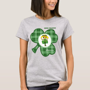 Princesa irlandesa. T-shirt do dia de St Patrick