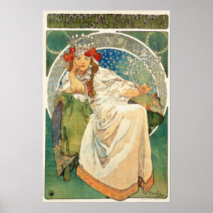 Princesa Jacinto Poster de Alphonse Mucha