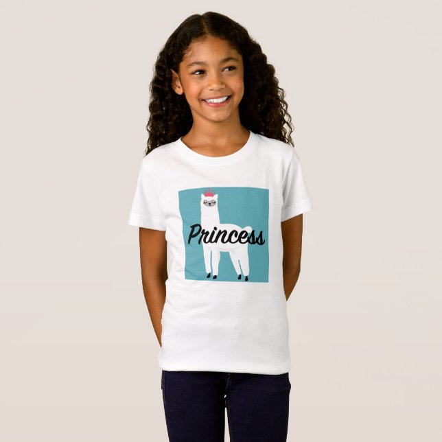 Princesa Lama Design - Camiseta de Nova Jersey (Frente Completa)
