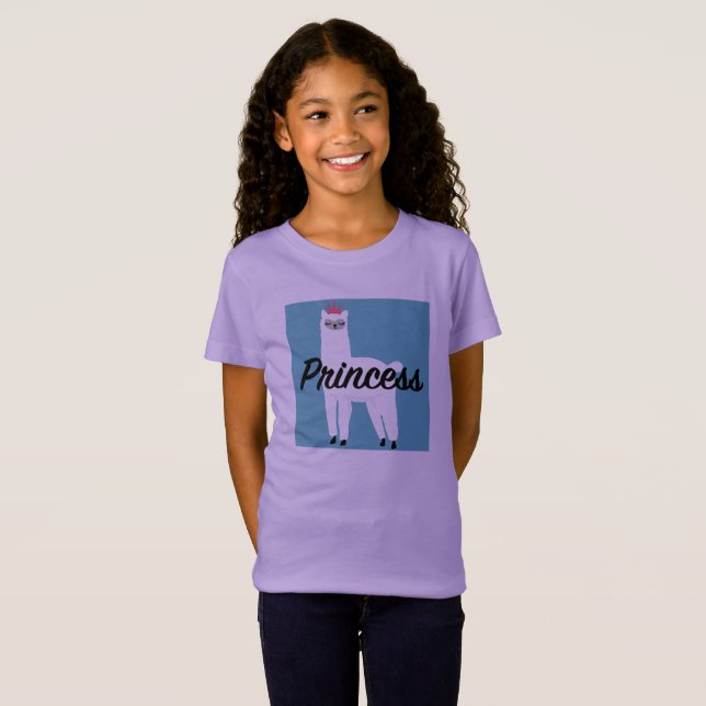 Princesa Lama Design - Camiseta de Nova Jersey (Frente Completa)