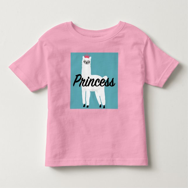 Princesa Lama Design - Toddler Fine Jersey T-Shirt (Frente)