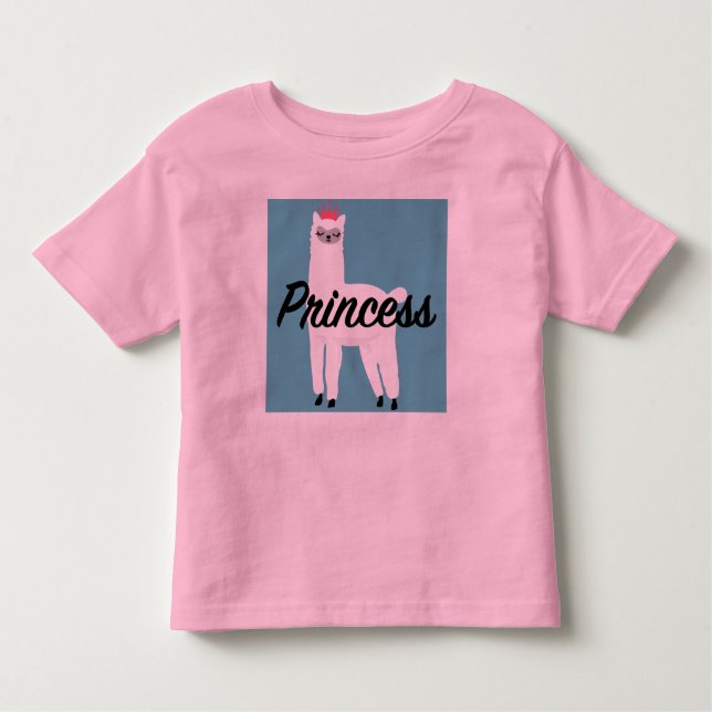 Princesa Lama Design - Toddler Fine Jersey T-Shirt (Frente)