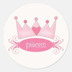 Princesa personalizada Tiara Etiqueta