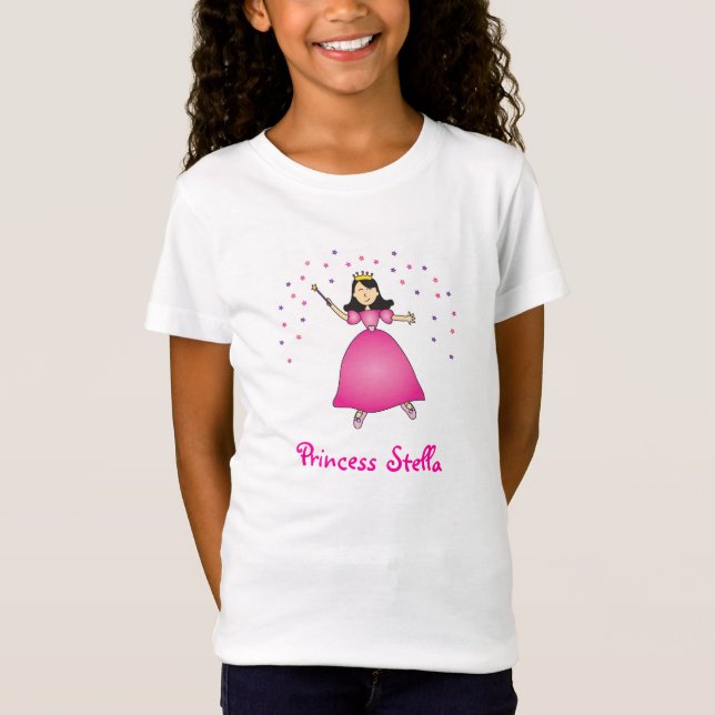 Princesa Personalized Menina Camisa da bailarina (Frente)