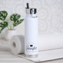 Princesa Pilates Chic Moderno Tipografia Preta