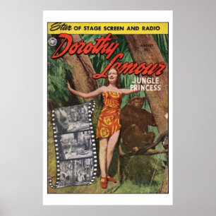 Princesa Poster da selva de Dorothy Lamour
