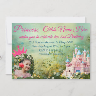 Princesa Rosa Birthday Castle Floral Fairytale