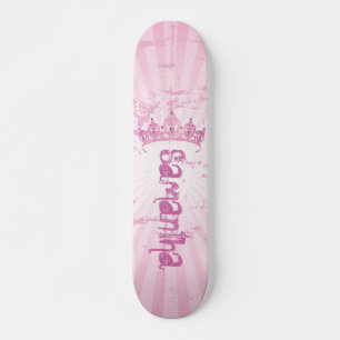 Princesa Rosa Coroa Tiara Mini skate