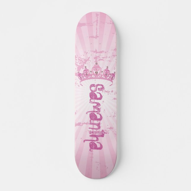 Princesa Rosa Coroa Tiara Mini skate (Frente)