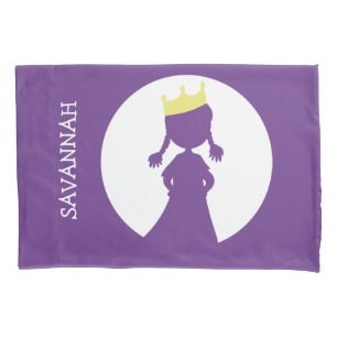 Princesa roxa personalizada Silhueta Menina
