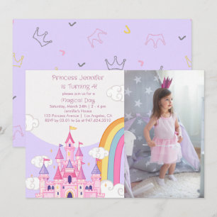 Princesa Royal Castle Convite de aniversário