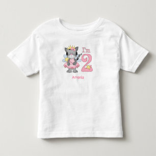Princesa segundo aniversário Toddler T-shirt