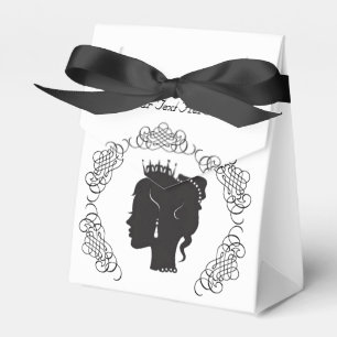 Princesa Silhueta Personalized Favor Caixa