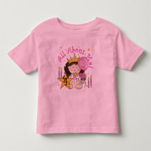 Princesa Sobre Os Meus 4º Aniversário Camisetas
