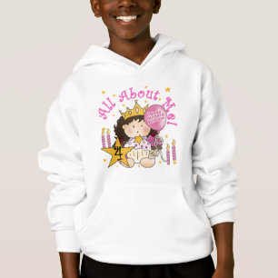 Princesa Sobre Os Meus 4º Aniversário Camisetas