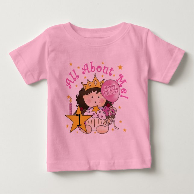Princesa Sobre Os Meus Camisetas primeiros anivers (Frente)