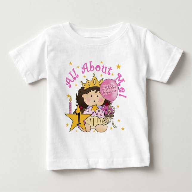 Princesa Sobre Os Meus Camisetas primeiros anivers (Frente)