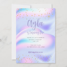 Princesa Sparkles 5 Birthday Convite