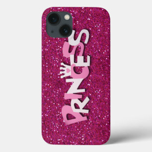 Princesa Sparkly bonito Brilho do rosa quente