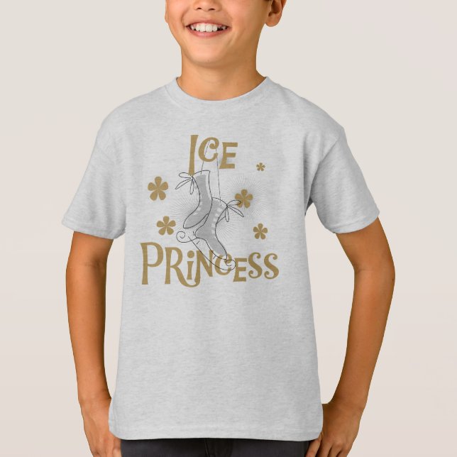 Princesa T-shirt e presentes do gelo (Frente)