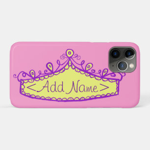 Princesa Tiara Crown capas de iphone de Nome Perso