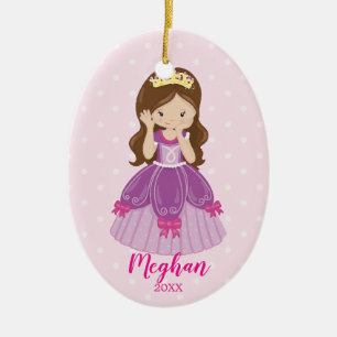 Princesa triguenha bonito enfeites de natal