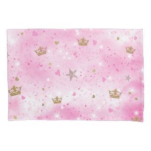 Princesas Rosa Corações Estrelas Corvos Brilhantes