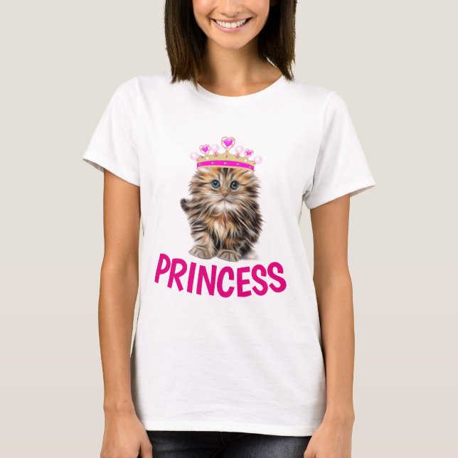 PRINCESS CAT kITTEN T T-Shirts (Frente)