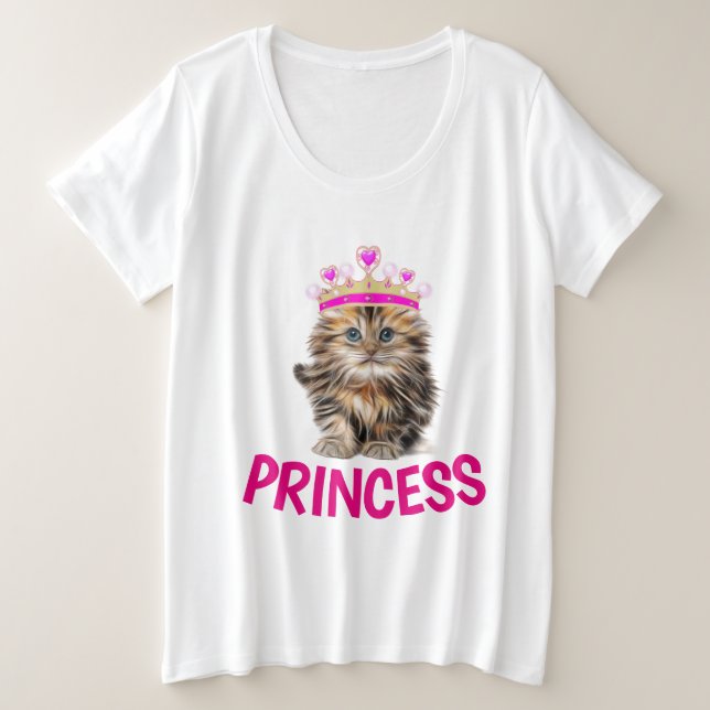 PRINCESS Cat T-Shirts (Frente do Design)