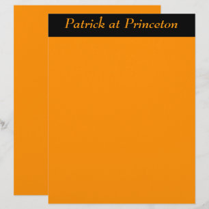 Princeton Orange Personalizado