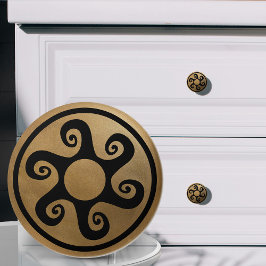 Principal Ornamento Grego - Preto e Dourado