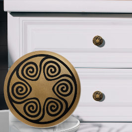 Principal Ornamento Grego - Preto e Dourado