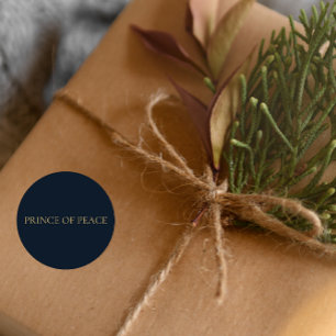 PRÍNCIPE DA PAZ – Adesivo de Natal Minimalista da