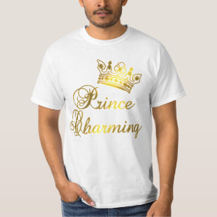 Príncipe encantamento no t-shirt Dourado para o