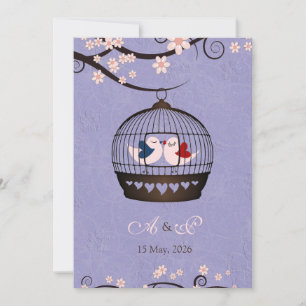 Prisioneiros do Convite de casamento Violeta do Am