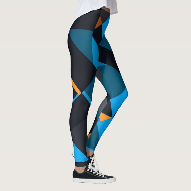 Prism Shard • Leggings com Padrão Geométrico Abstr (Direita)