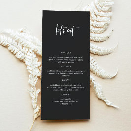 PRIYA Edgy Black Modern Vamos Come Menu