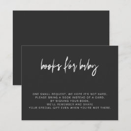 PRIYA Modern Edgy Black Livros para Cartão de Bebê