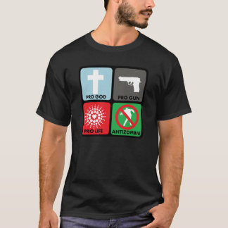 Pro camisa de AntiZombie da vida da arma do deus
