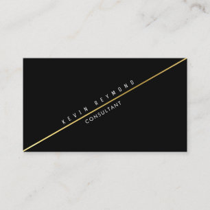 pro cartão de visita preto com linha diagonal do