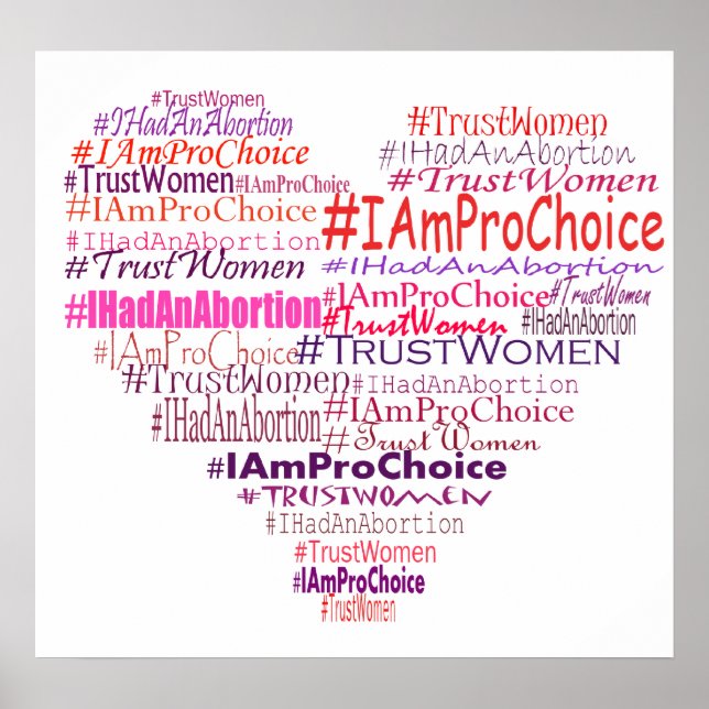 Pro Choice Heart Poster (Frente)