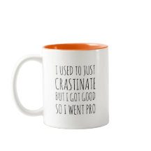 Pro Crastination Engraçada Caneca Humorosa