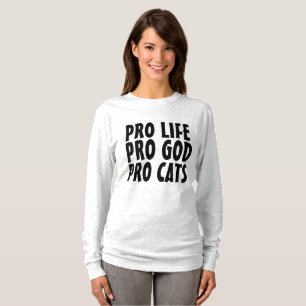 PRO LIFE, DEUS E GATOS, t-shirts CAT